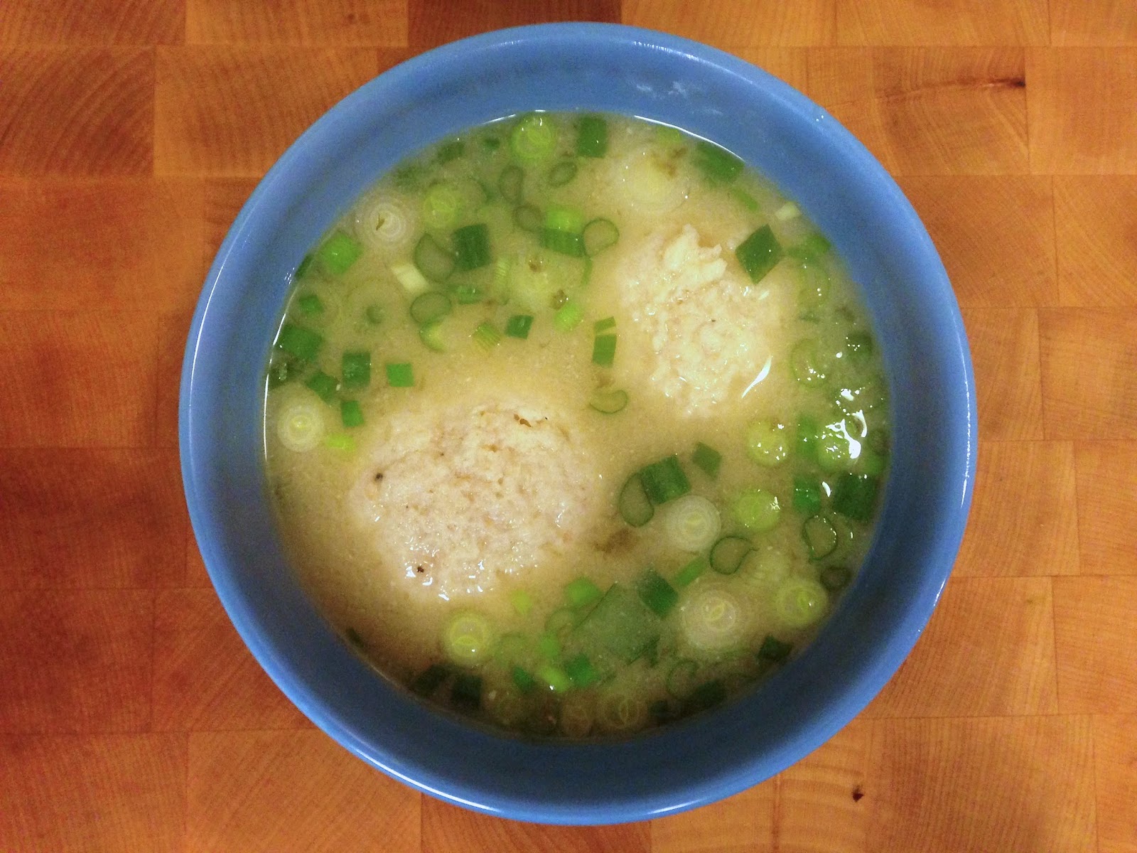 salt & zest Miso Matzo Ball Soup