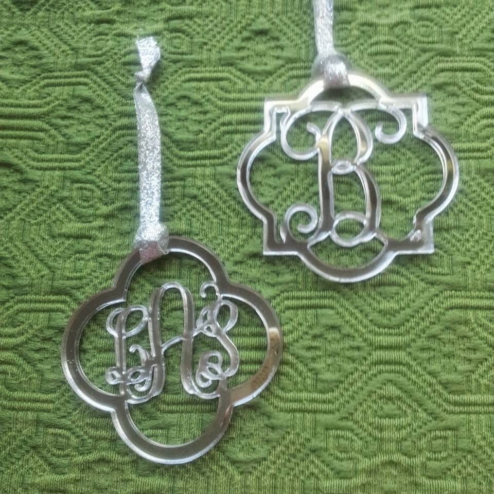 Ten23 Designs: Monogram Christmas Ornaments