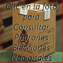 ¿Donde Voto? Consulte el Padrón Nacional