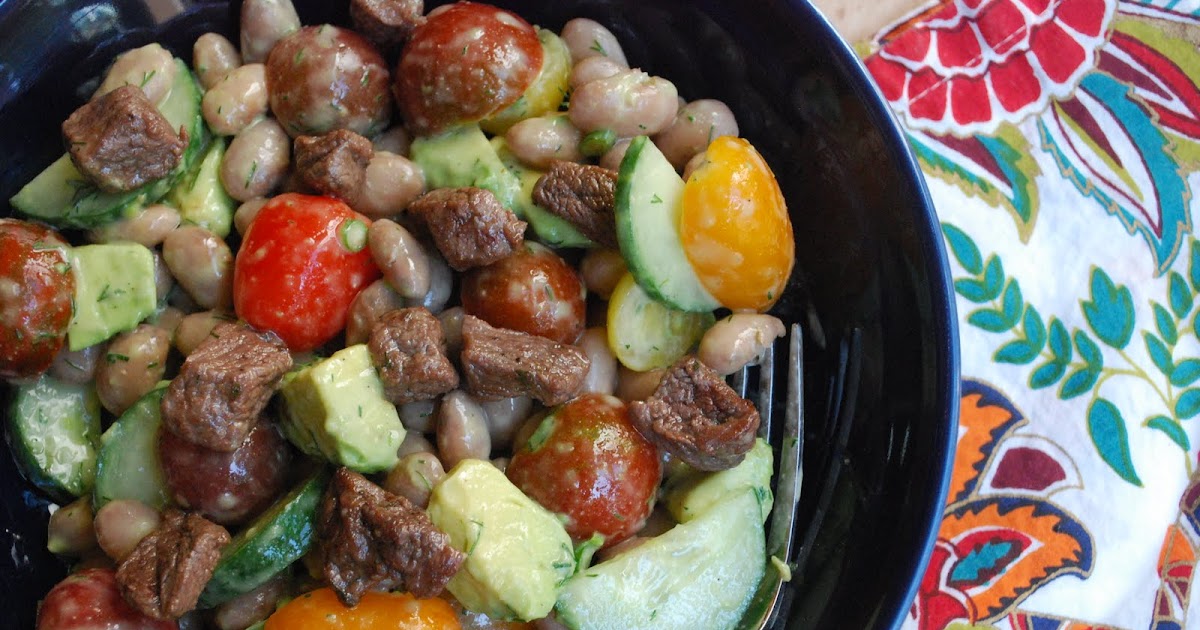 Caitlin's Cooking and More Cranberry Bean Salad with Dill Dressing and