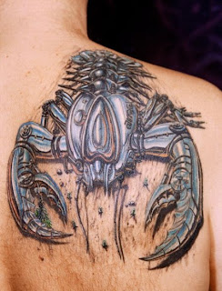 Sci Fic Scorpion tattoo design