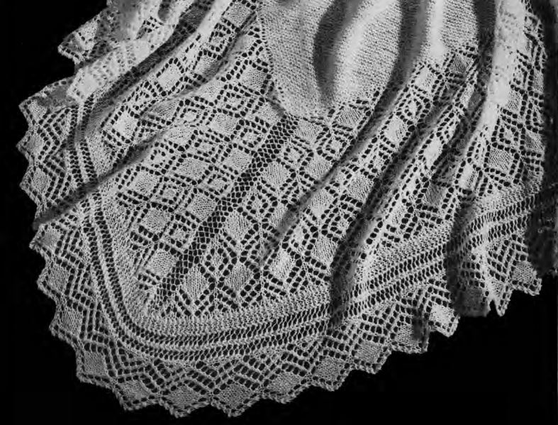 Historic Needlecrafts by KnittyDebby Traditional knit shawl patterns