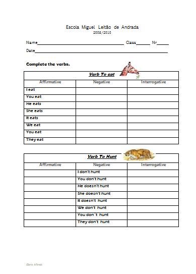 35 ATIVIDADES DE INGLÊS - VERBO "TO BE" E EXERCÍCIOS DIVERSOS - PORTAL
