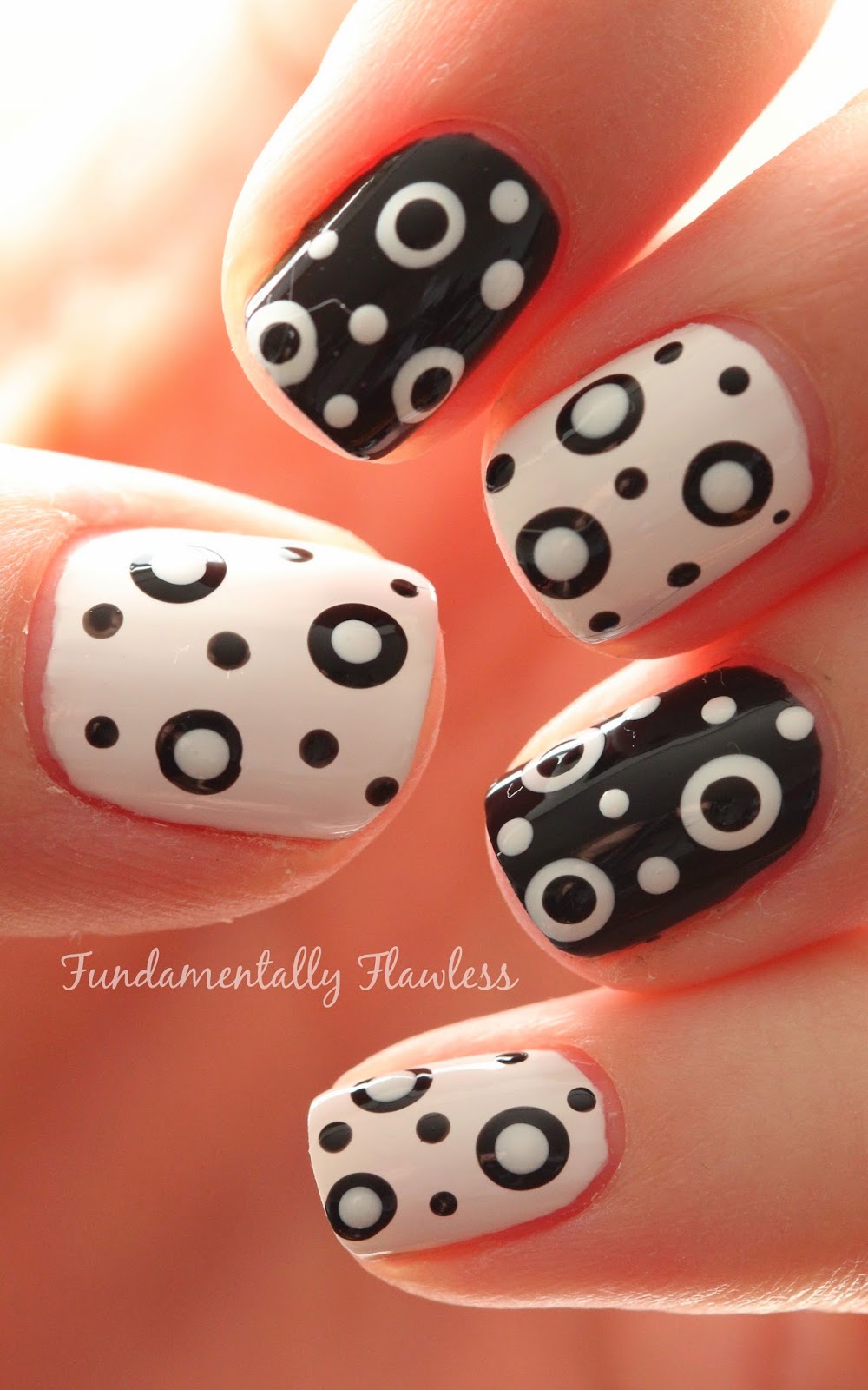 Black and White Double Dotticure