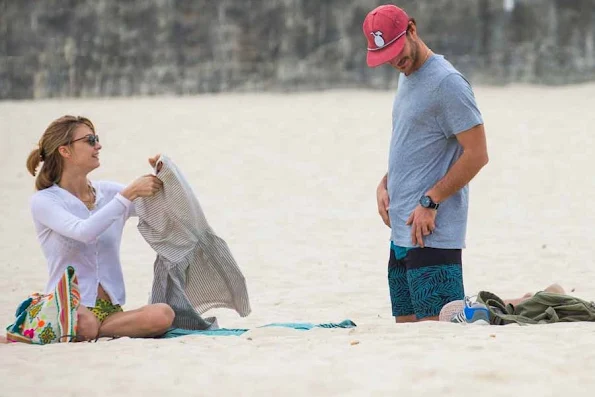 Pierre Casiraghi and Beatrice Borromeo at the Bondi beach in Sydney, Australia.