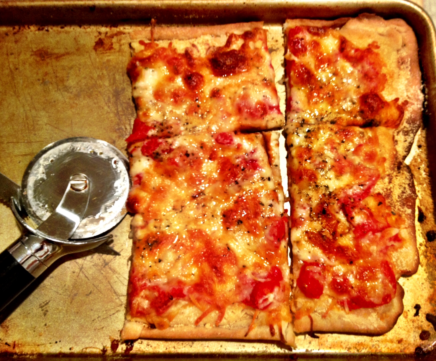 Young and Entertaining Plum Tomato Pizza
