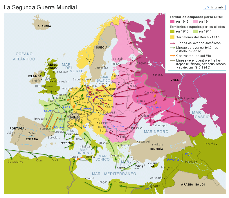Alemania Guerra Mundial Mapa