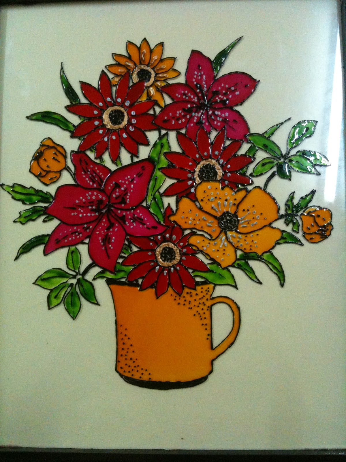 Neenu's Handmade Crafts: Glass paintings