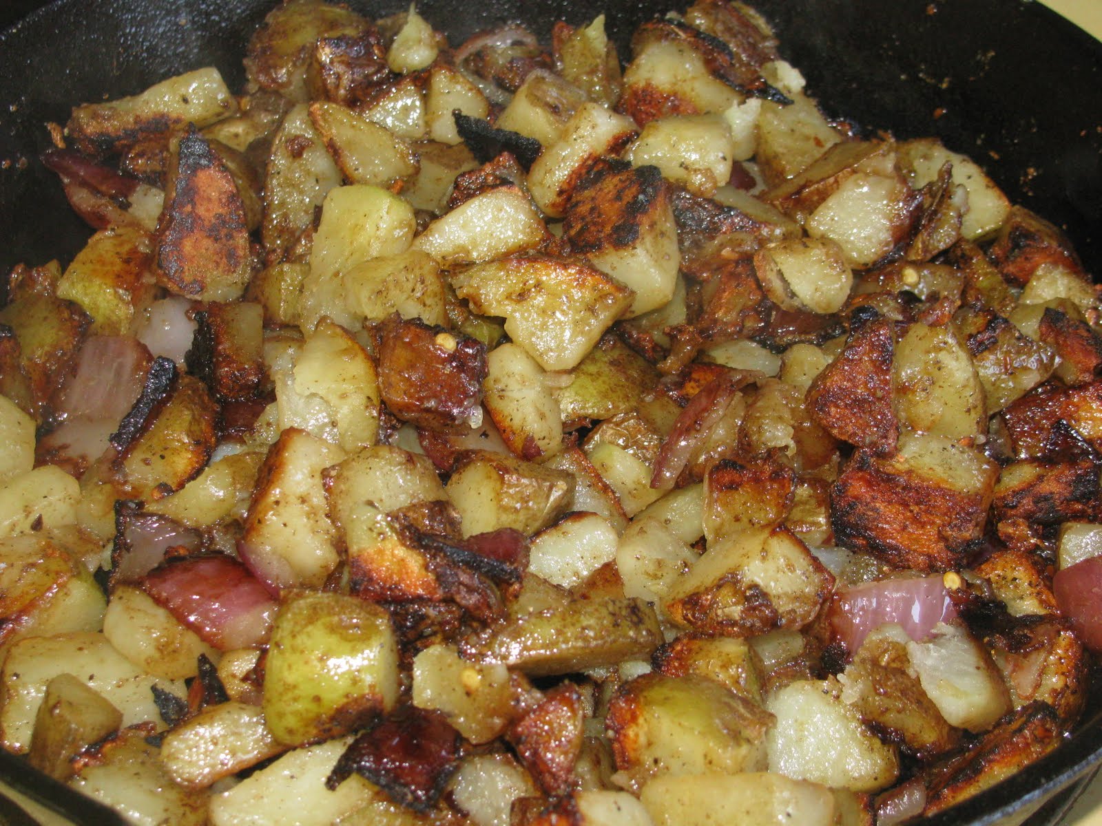 Shamrocks and Shenanigans Cast Iron Fried Potatoes
