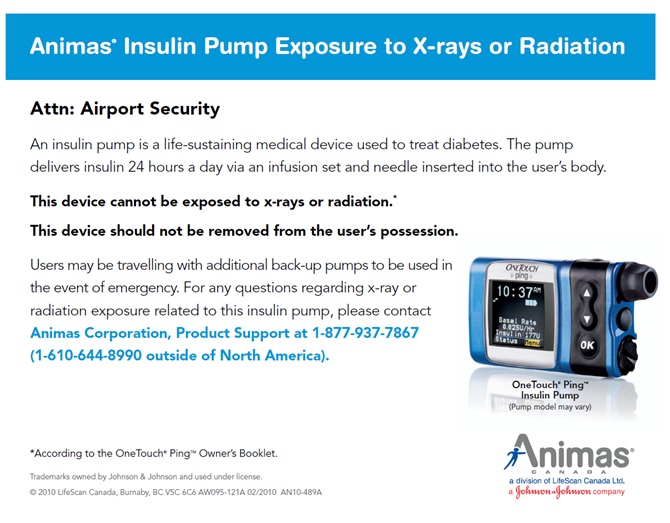 Diabetes Advocacy Your pump and Airport Security...what you need to know