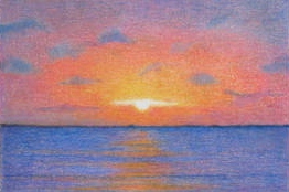 Pencil Drawings Colored Pencil Sunset Drawings