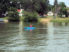 Cathy on the Kayak for the First Time!