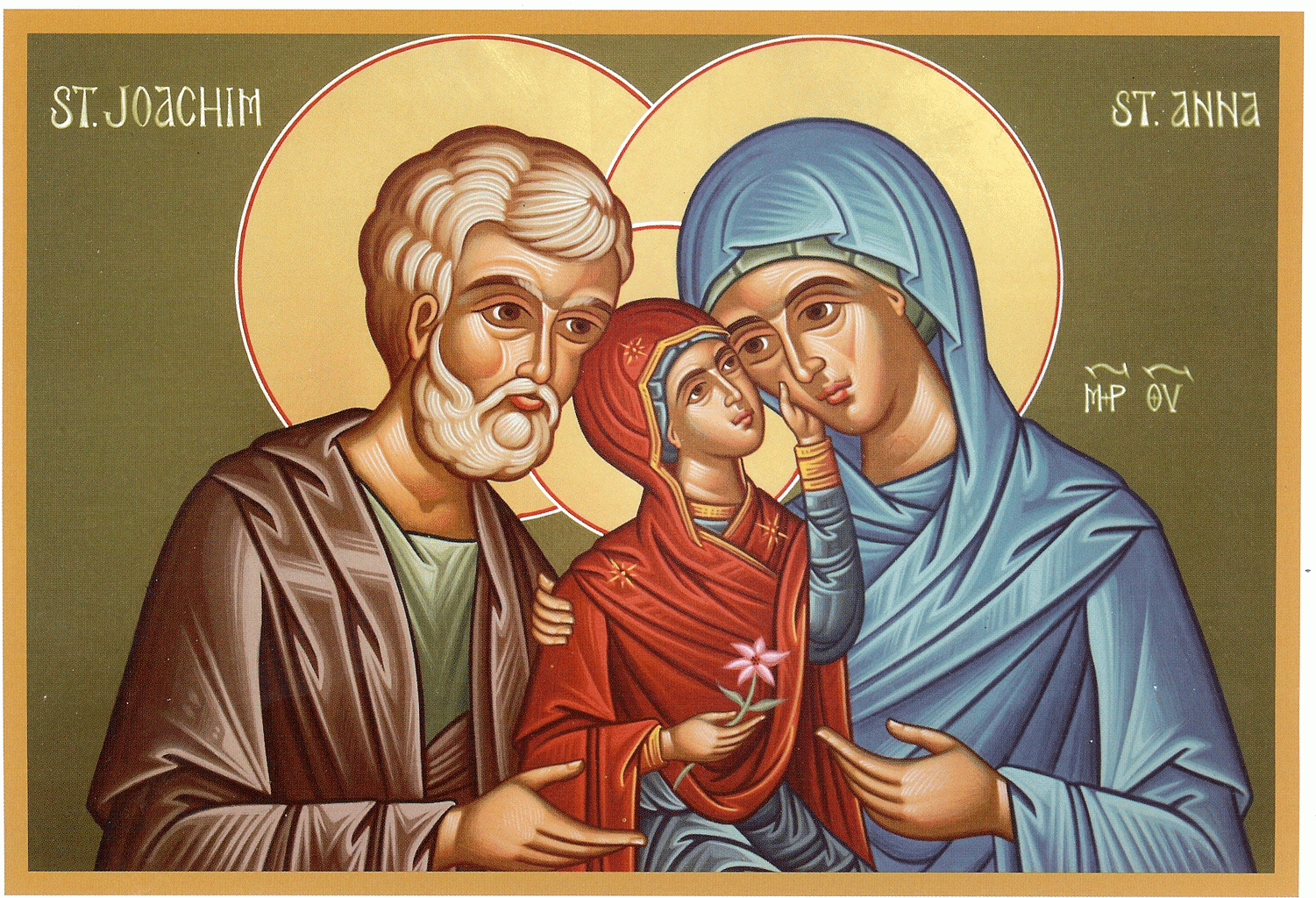 St Anne and St Joachim with the young Mary