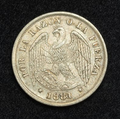 Chile Silver 5 Centavos Coin