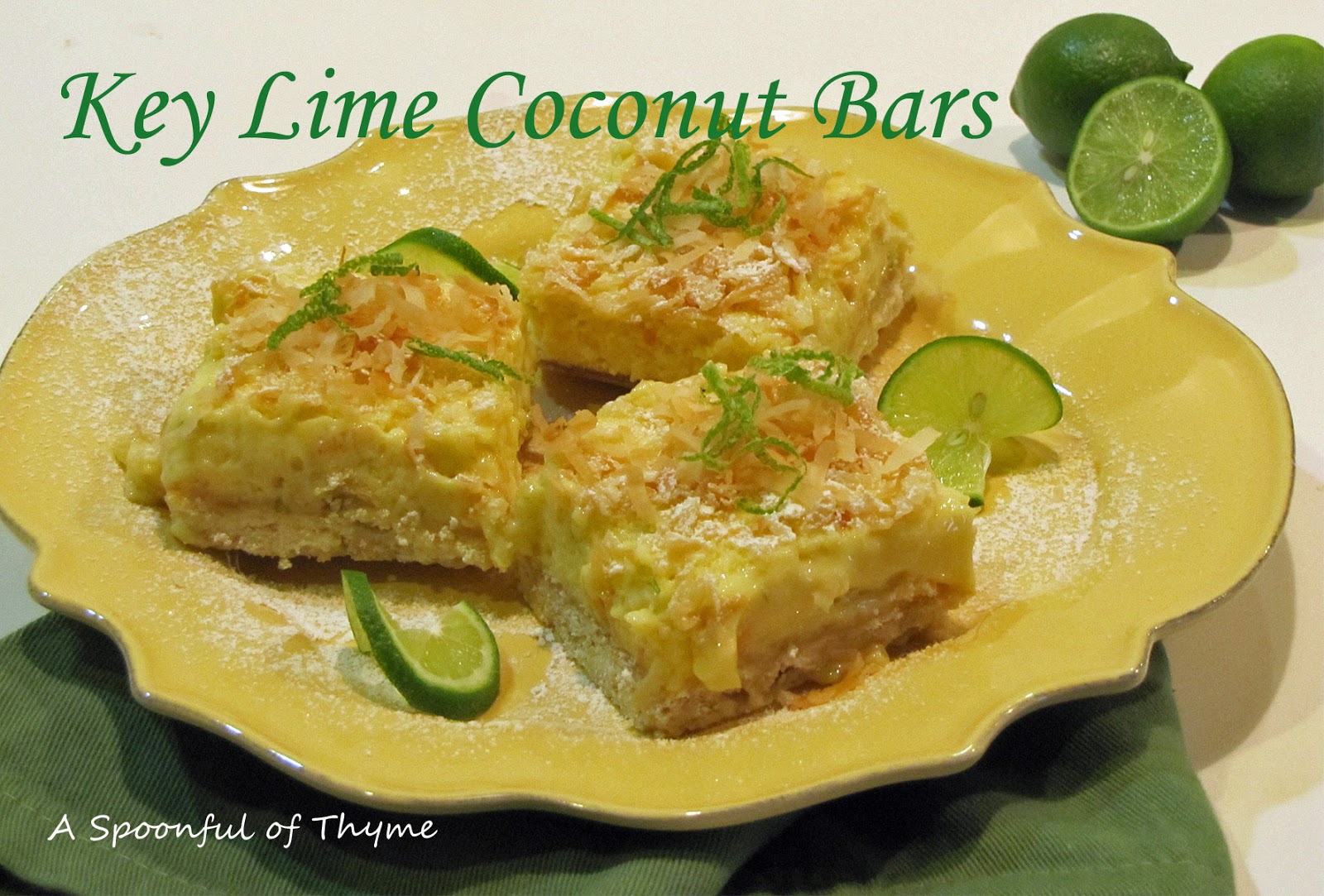 Key Lime Coconut Bars