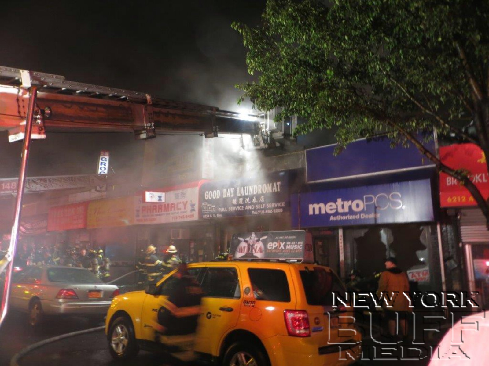New York Buff Media 3rd Alarm Fire Rips Through Brooklyn Dry Cleaners