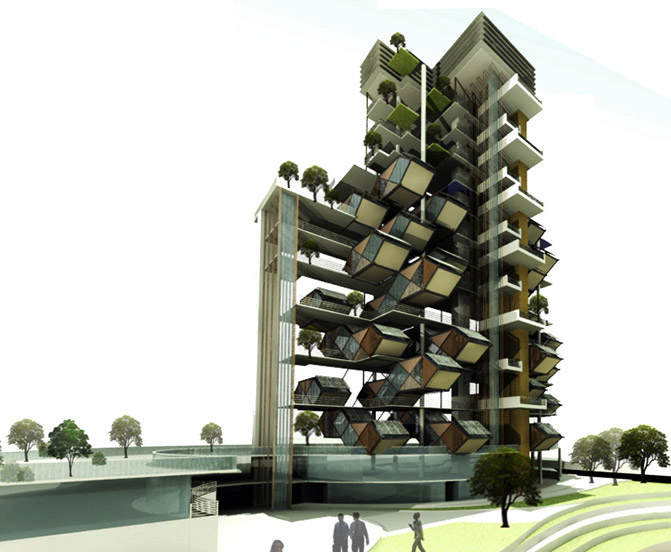 Asian Architecture Vertical housing project in Johor, Malaysia