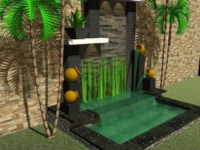 desain│gambar kolam-taman air rumah minimalis | freewaremini