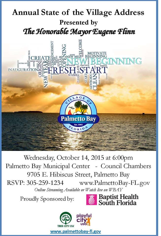 eugene flinn south dade updates october 2015 pictures of flyers invite of mayoral inauguration