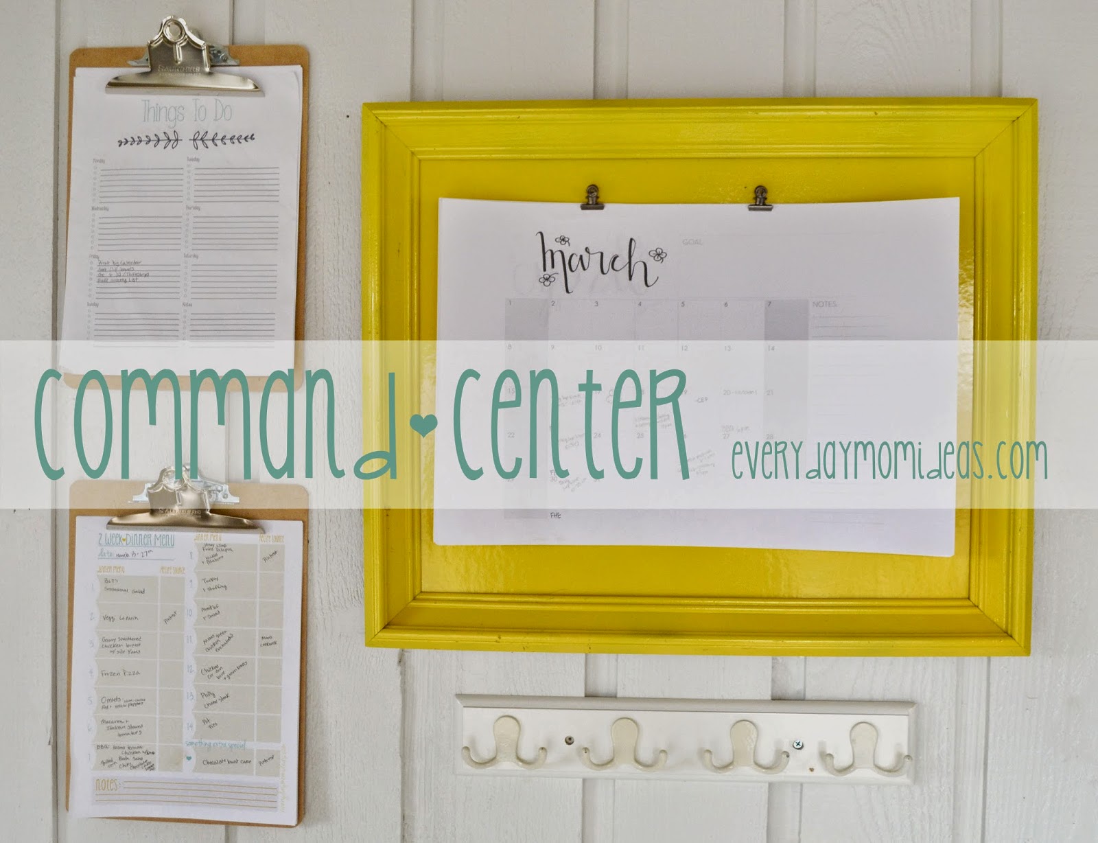 Simple Diy Calendar Frame All Under 10 Everyday Mom Ideas Getting Organized And Or Mentioning The Word Schedule Is Almost Painful To Someone Like Me Who Thrives On Creativity Living Life In Moment
