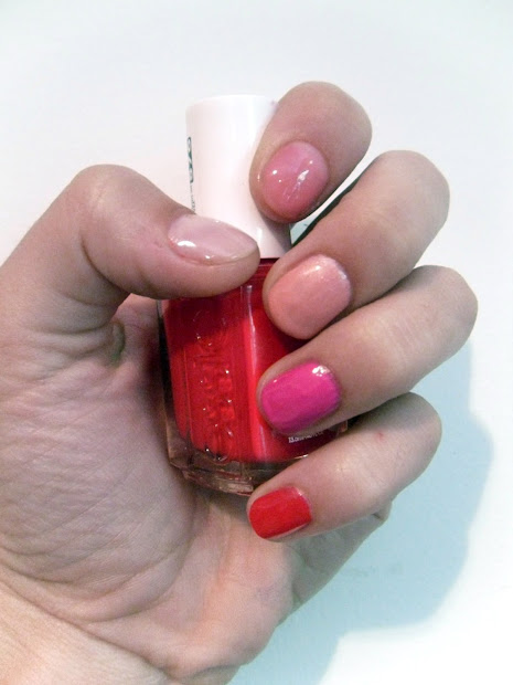 college gloss diy nails rainbow