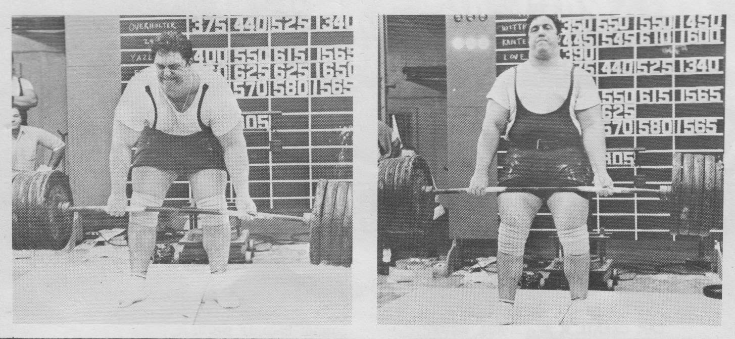 The Tight Tan Slacks of Dezso Ban Staggered Set Deadlifts Joe Weider