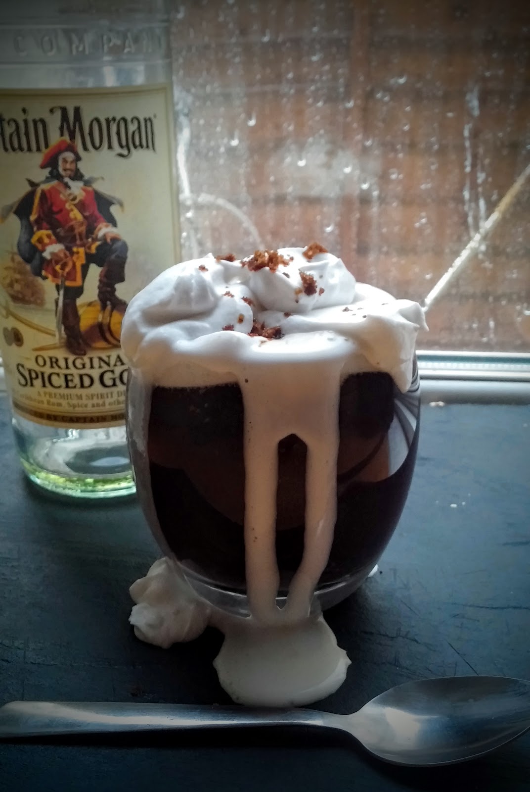 Spiced Rum Coffee With Whipped Coconut Cream paleo