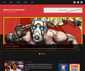 Maralesco Magazine Blogger Template