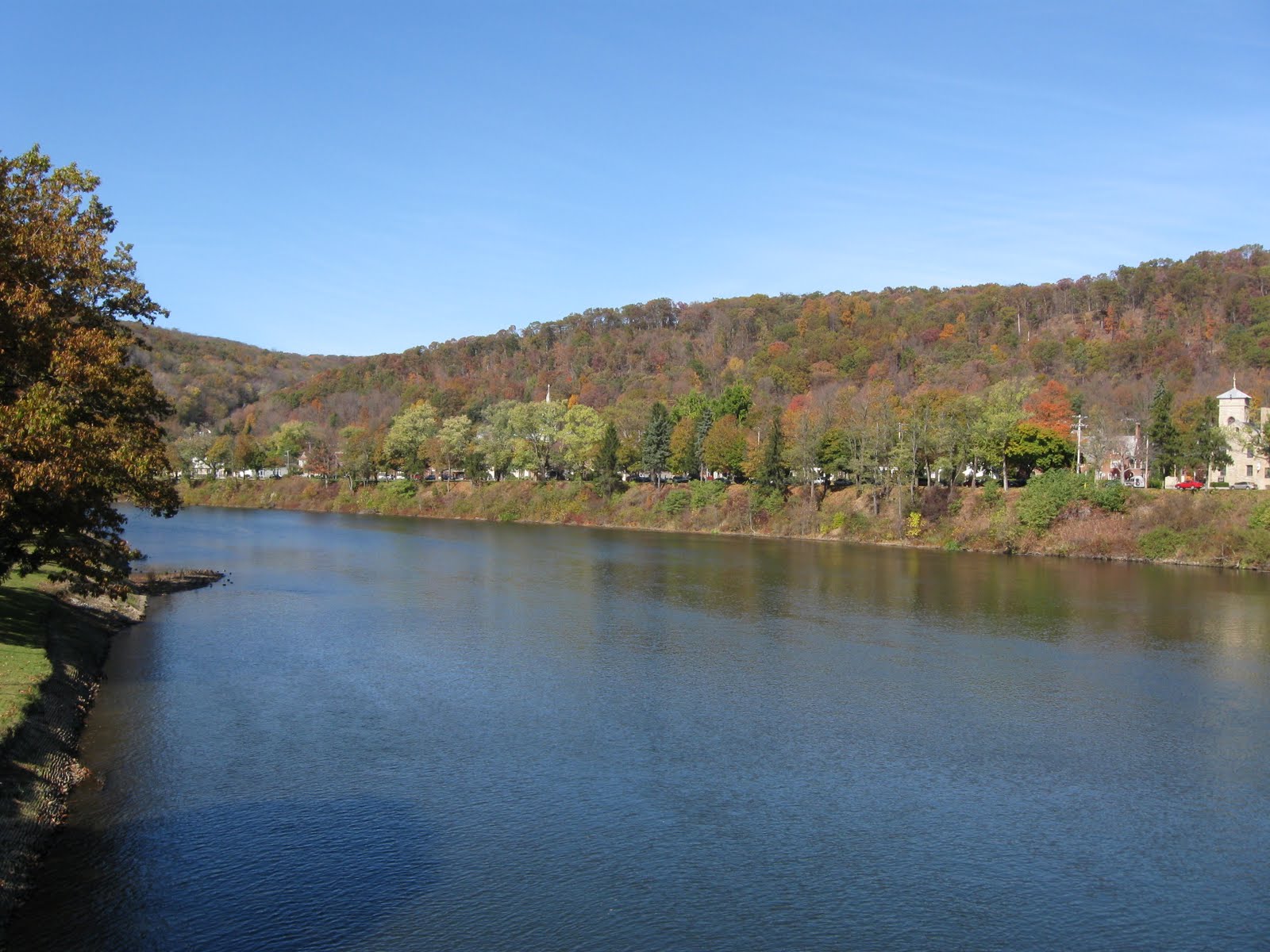 Retiring Guy Along the Allegheny River in Warren, Pennsylvania