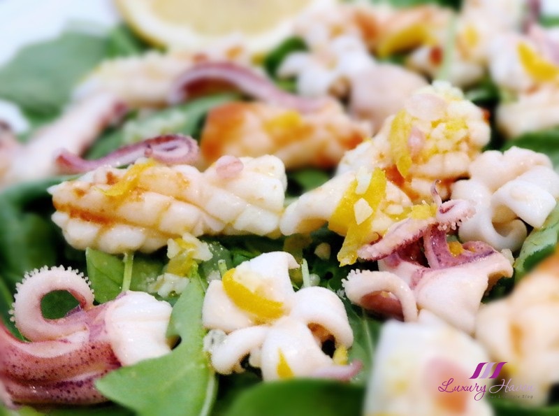 Grilled Calamari Salad Recipe with PurelyFresh Rocket Leaves