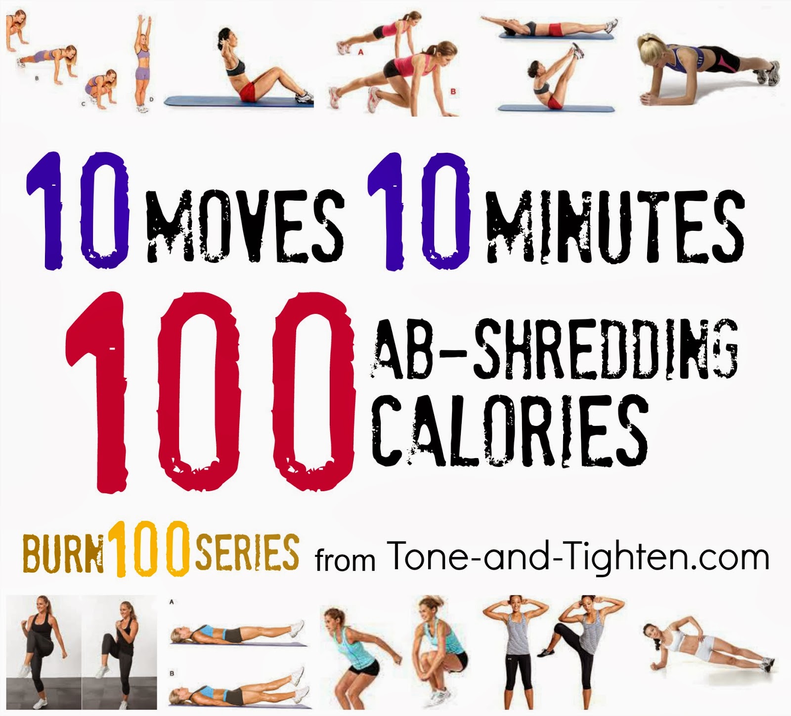 Weekly Workout Plan 10Minute Workouts To Burn 100