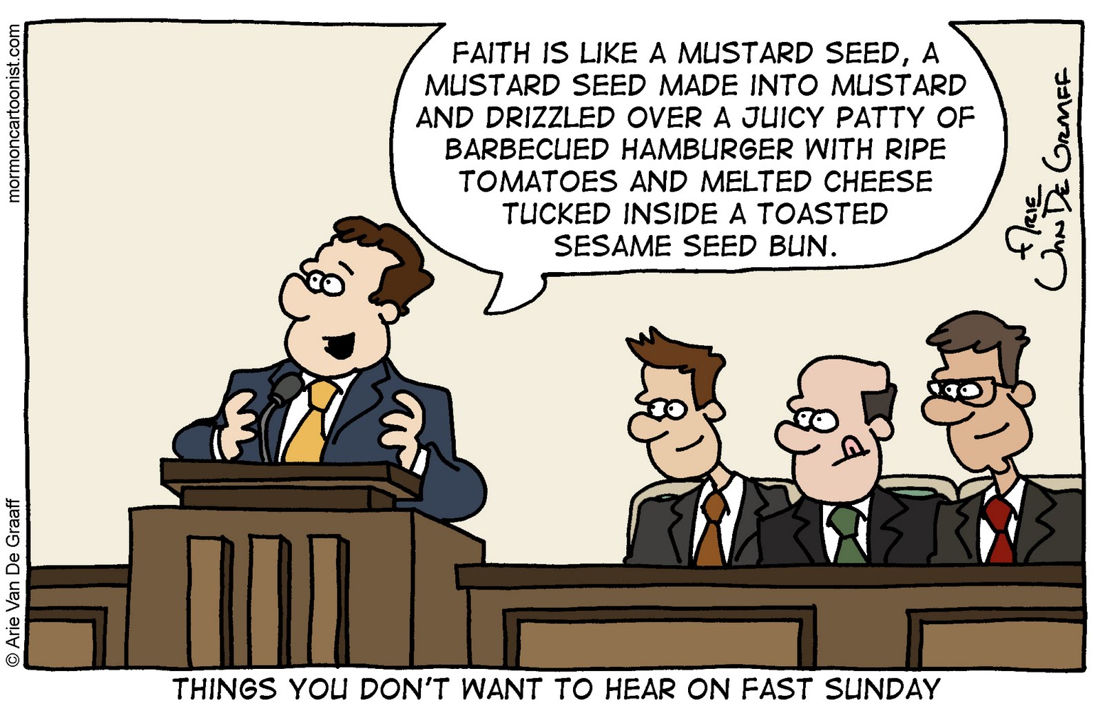 Ward Cartoonist: Fast Sunday Faux Pas