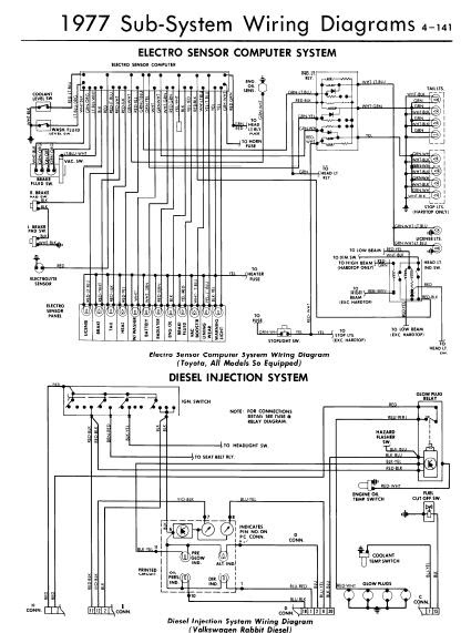 1977 Electro Sensor Computer System Wiring Diagrams