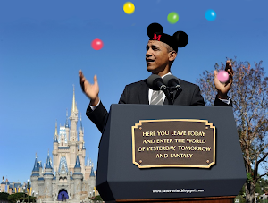 Barack Obama's New Job at Disneyworld (Photoshop)
