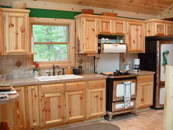Cabinets And Vanities How To Select Knotty Pine Kitchen Cabinets