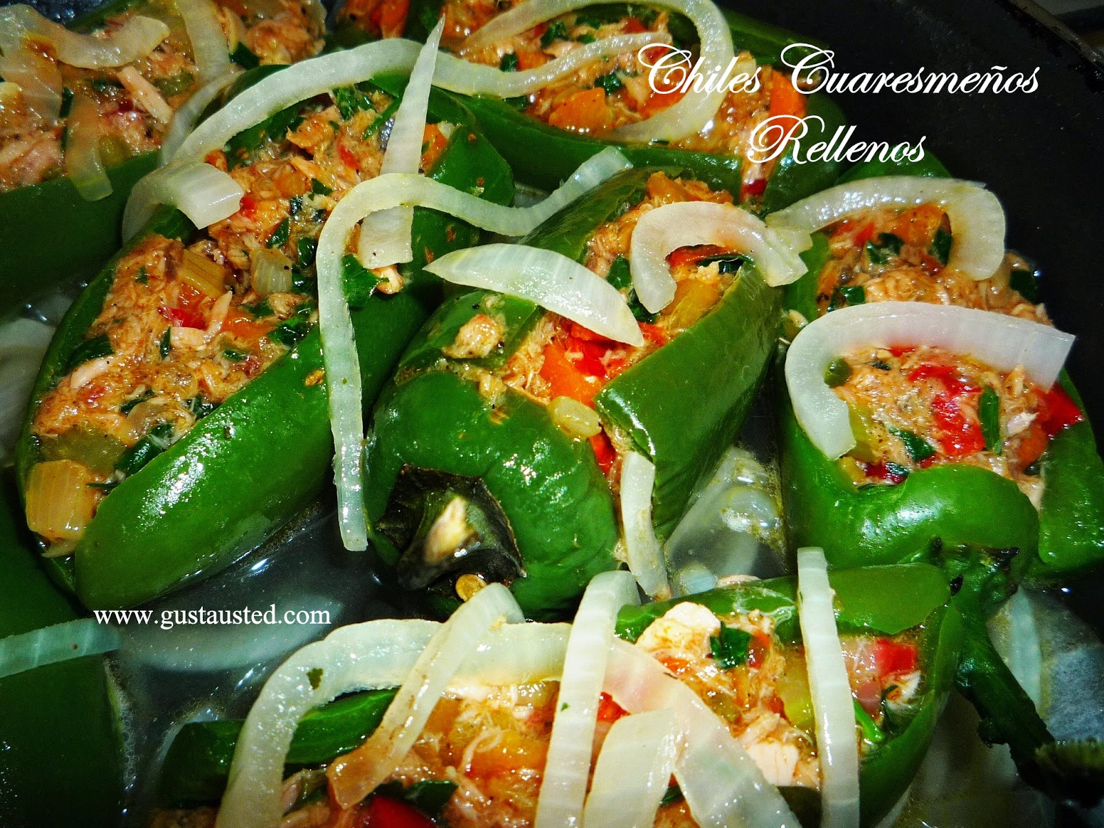 ¿Gusta Usted? RECETA DE CHILES JALAPEÑOS RELLENOS A LA VINAGRETA