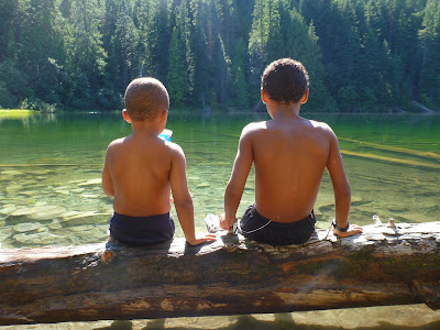 Two (Bumps) Boys on a Log