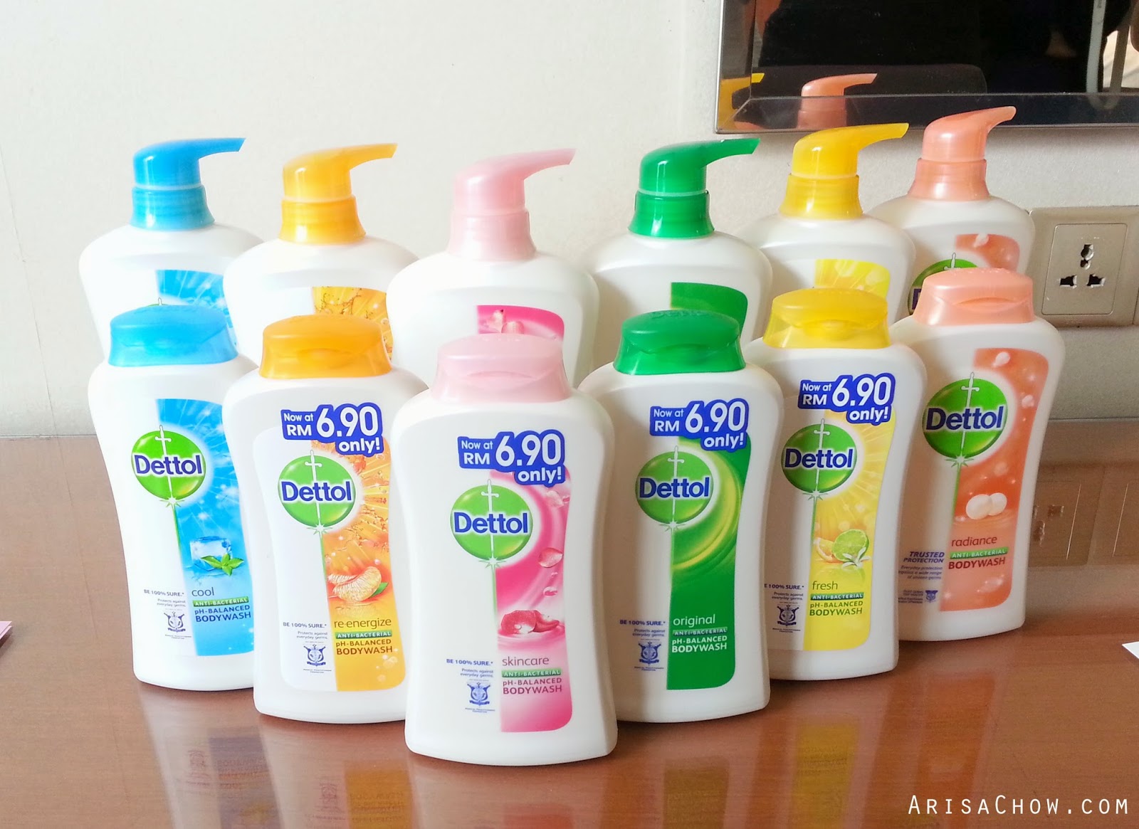 Dettol pH Balancing Shower Gel Daily Germs Journal /