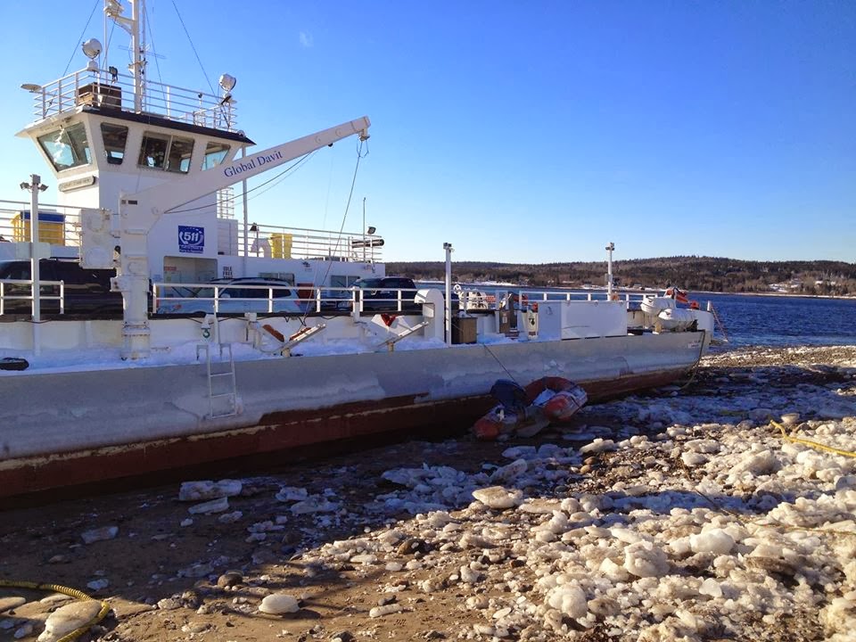 CKBW News Ice Creating Challenge For LaHave Ferry Resumption