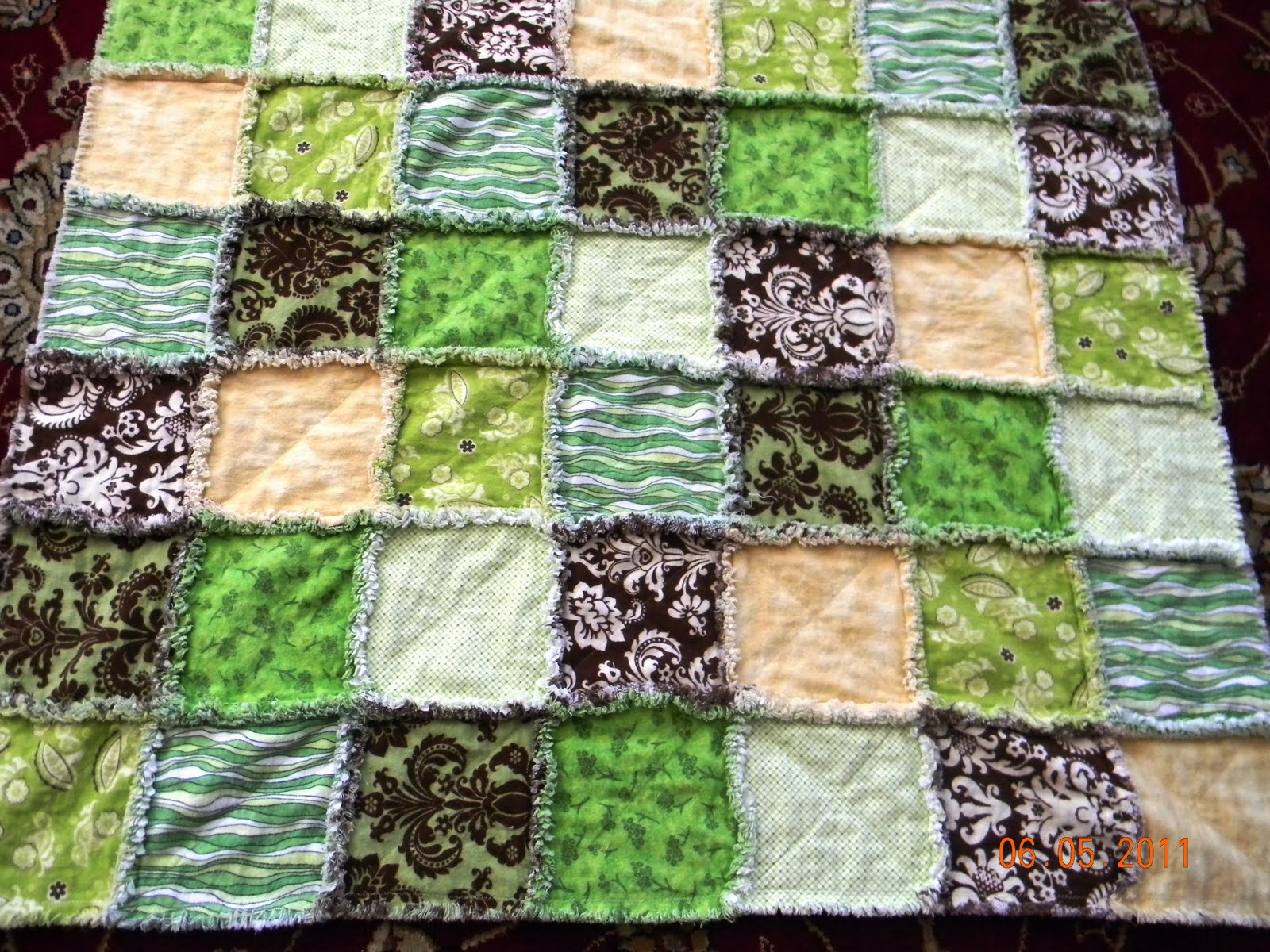 FANCY FOOTIES Handmade Rag Quilts 4 sale
