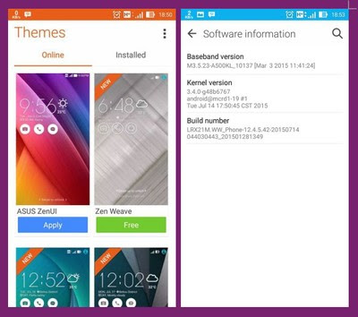 Change Theme on Zenfone 5 LTE A500KL v12.4.5.42