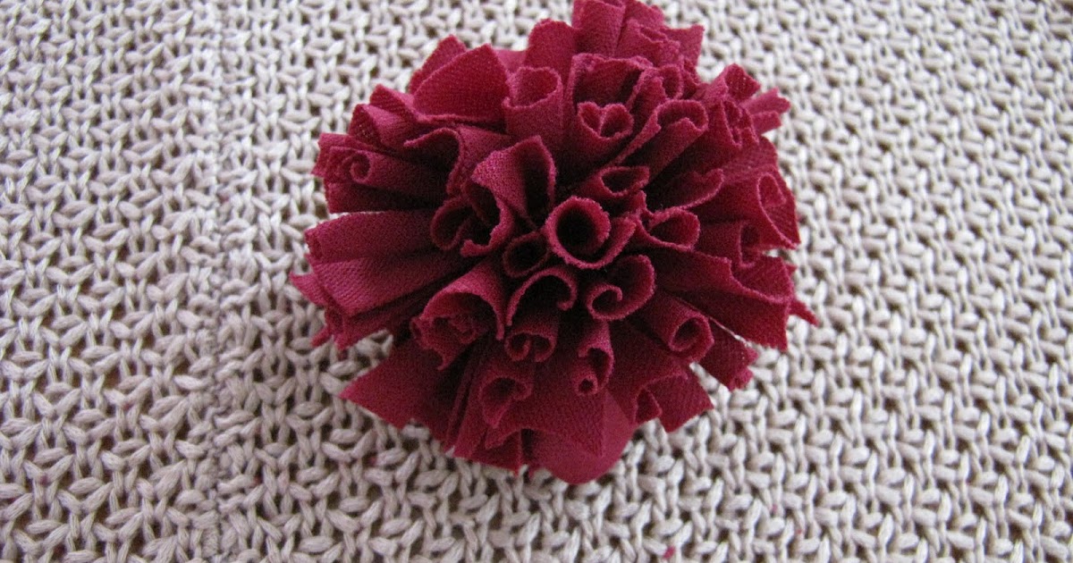 Diva Tube: Jersey Knit Carnation flower Tutorial