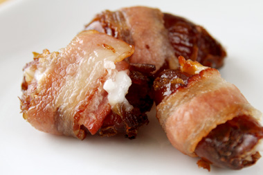 bacon wrapped chocolate