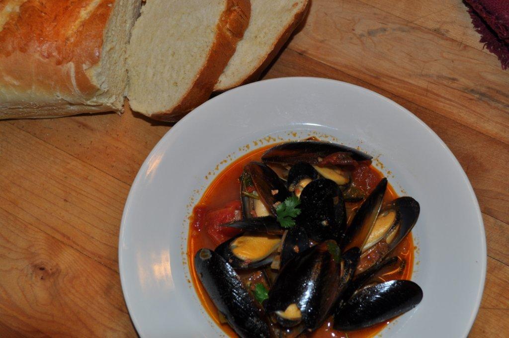 The Friday Friends Beer Steamed Mussels with Chorizo (and my first
