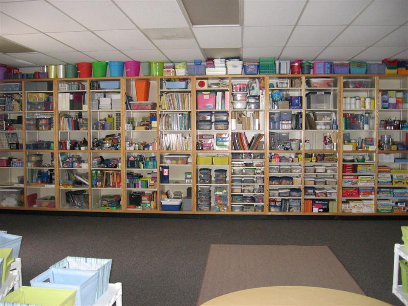 Classroom Walls Tip 4 {cover open shelving} ClutterFree Classroom