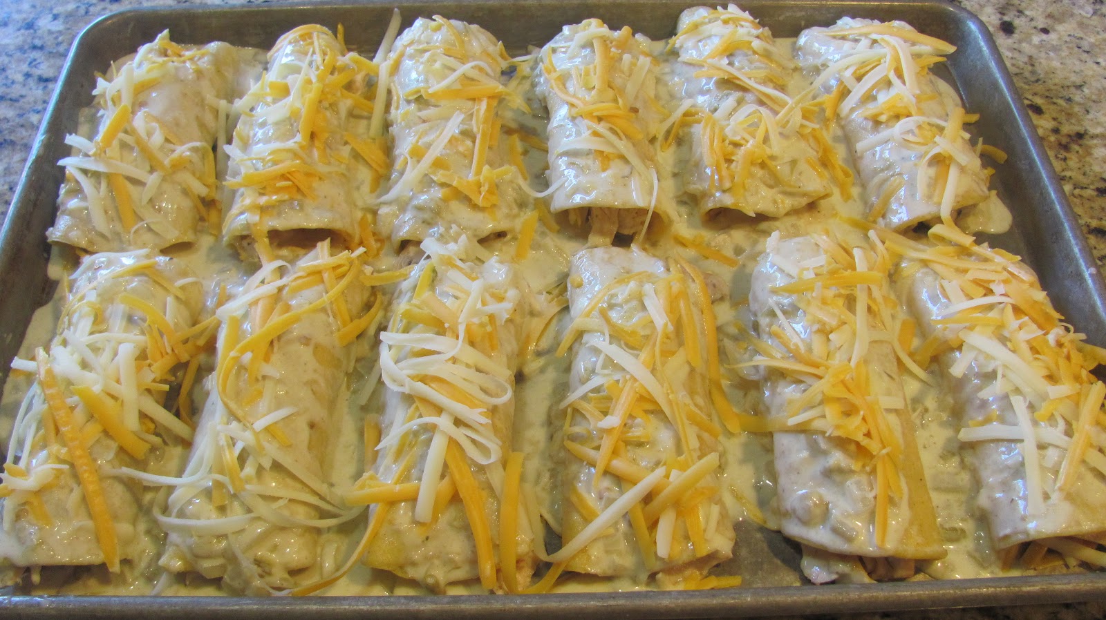 Sprinkle Some Sunshine! creamy chicken enchiladas party!