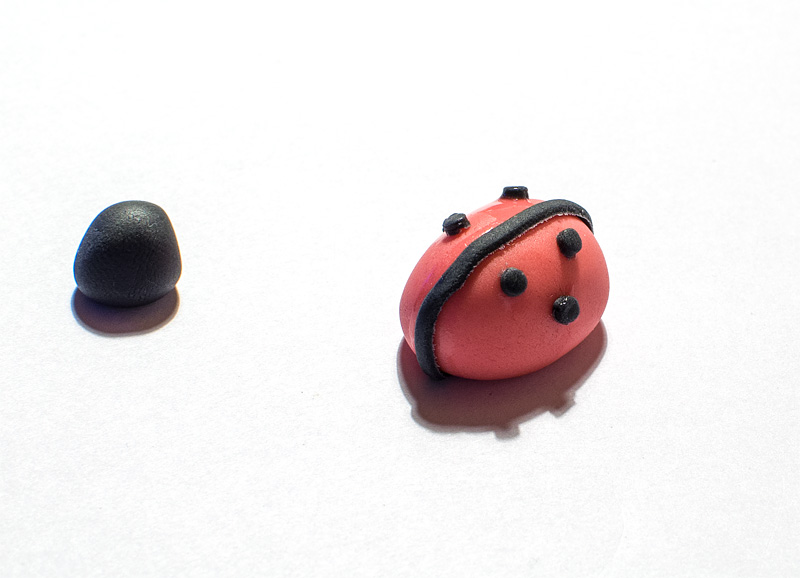 Ladybug fondant figure Ladybug fondant figure