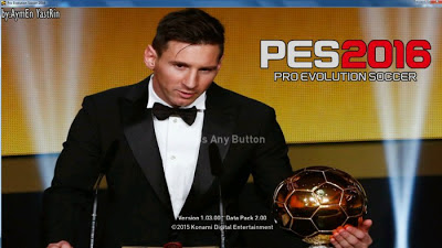Best Messi Ballon d’or 2015 Start Screen untuk PES 2016