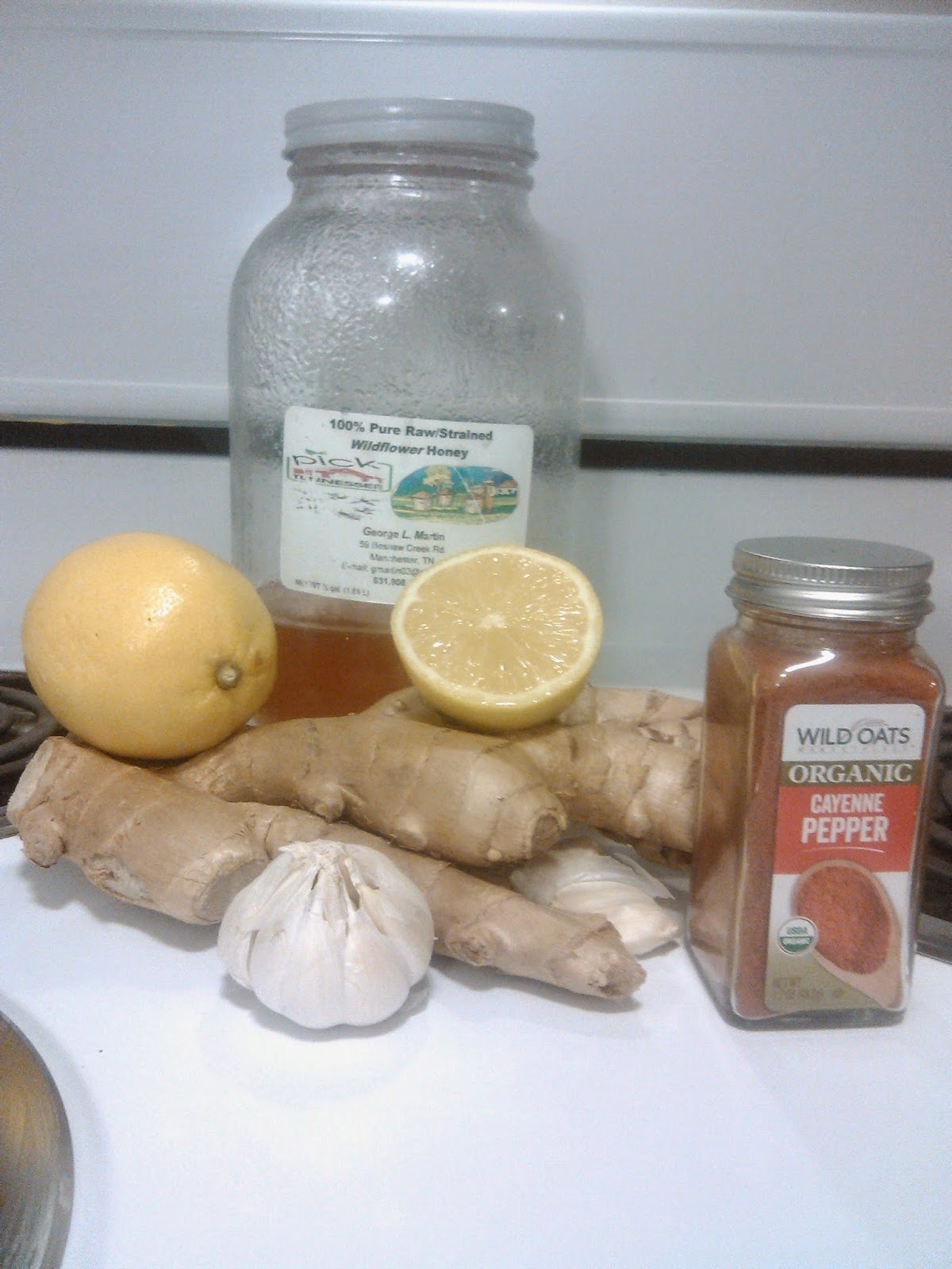 Sister Moon Herbs Ginger Garlic Lemonade for a Sore Throat