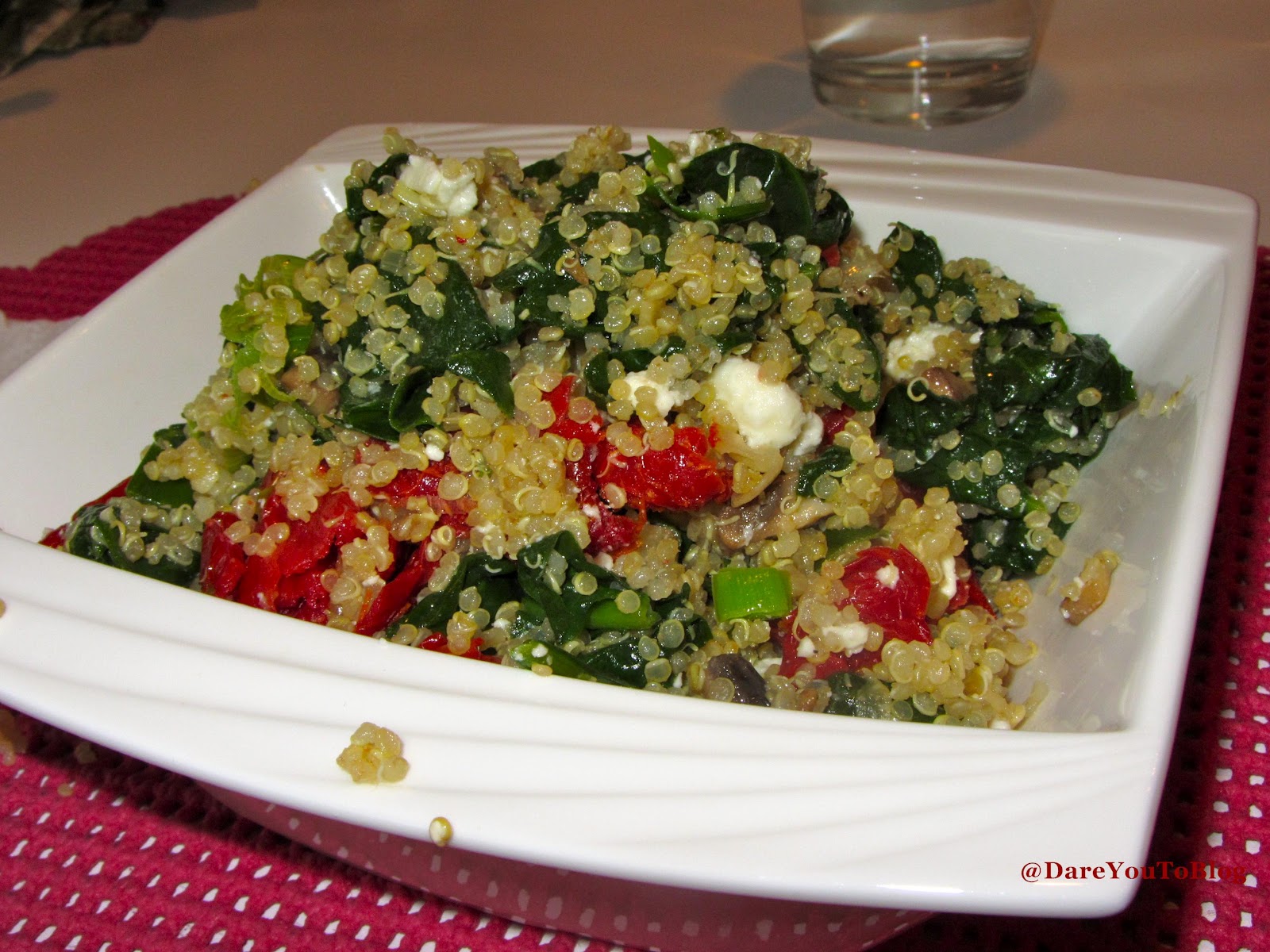 Quinoa with Greens, Tomatoes, and Feta